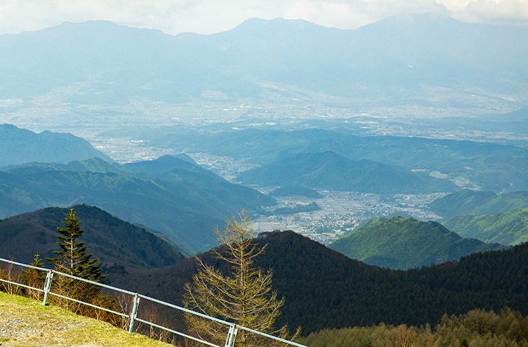 ビーナスラインのゴール地点、美ヶ原高原