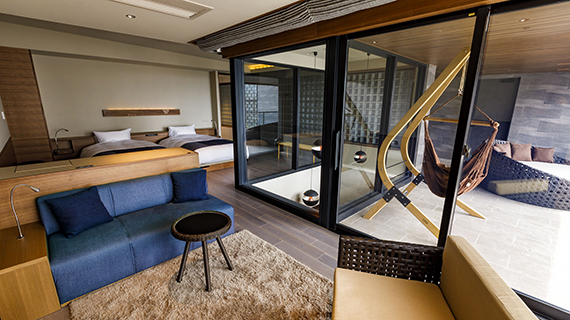 しこつ湖　鶴雅別荘　碧の座