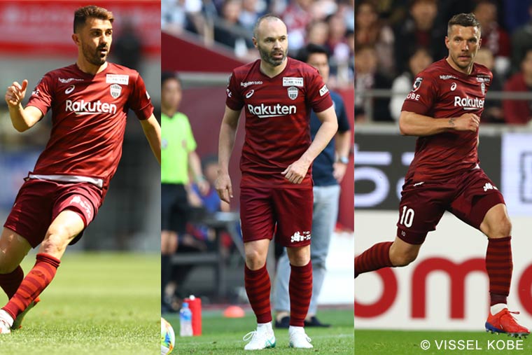 VIPトリオのビジャ、イニエスタ、ポドルスキ