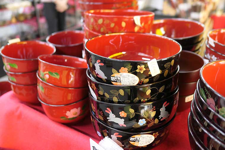 輪島朝市　輪島塗