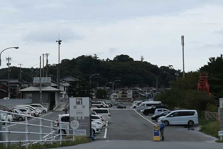輪島朝市　駐車場
