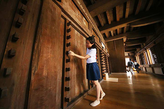 江戸時代の雰囲気を今に伝える天守の内部