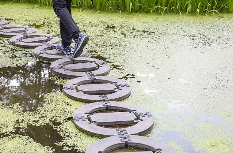 忍野しのびの里　池の道
