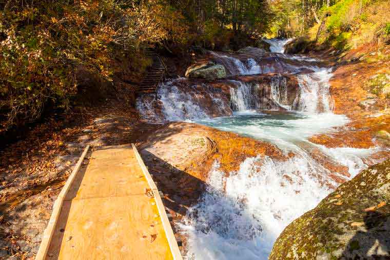横谷渓谷　おしどり隠しの滝