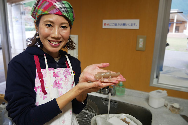 オオサンショウウオこんにゃくの完成