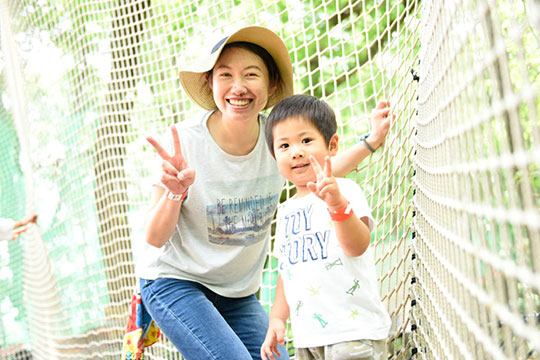 森の空中あそび parcabout（パカブ）　