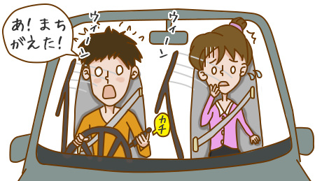 ウィンカーを出す時や給油時などに、操作を間違える