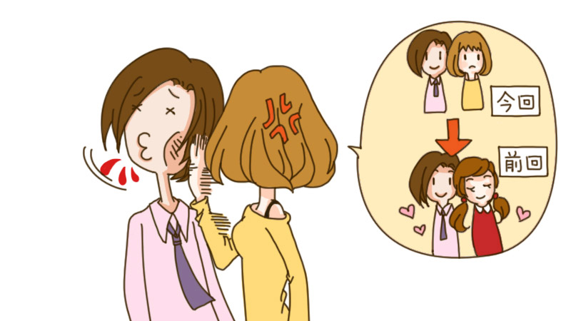 違う女性との思い出と混同している