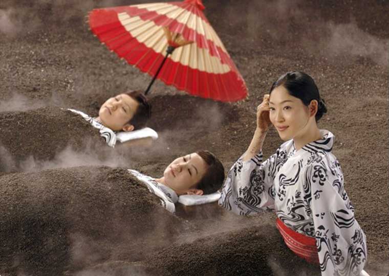 指宿温泉　砂むし温泉　指宿白水館