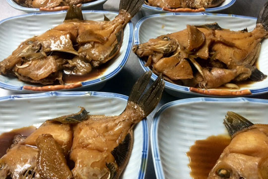 カワハギの煮付け