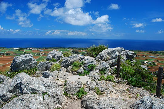 伊江島 城山 頂上からの眺め