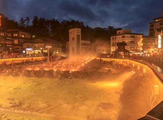 草津温泉の湯畑
