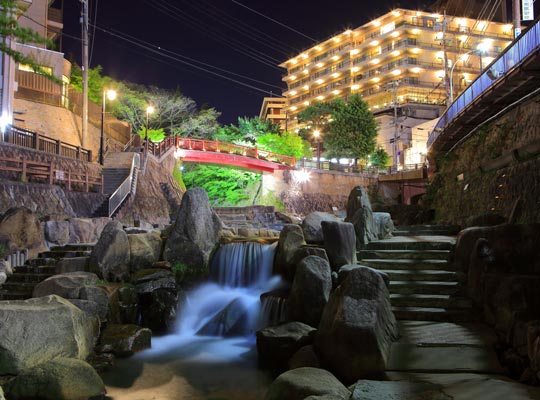 有馬温泉・温泉街夜景