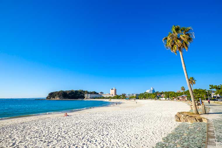 白浜温泉 白良浜の風景