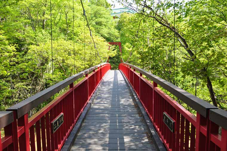 定山渓温泉 二見吊橋