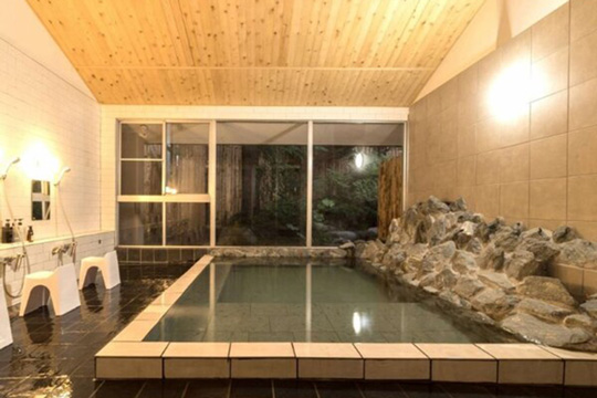 奥入瀬温泉　灯と楓