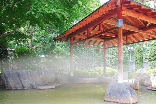 秋保温泉　篝火の湯　緑水亭