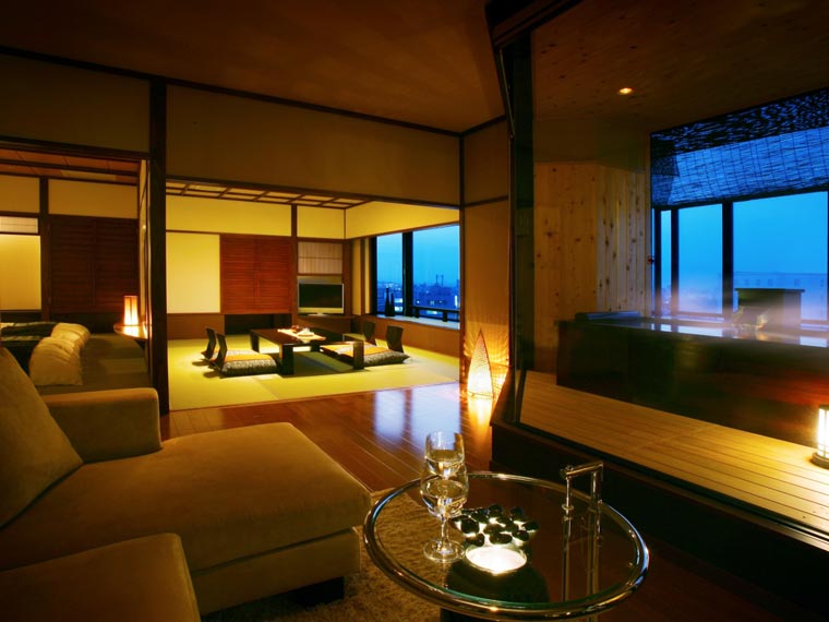 天童温泉　ほほえみの宿　滝の湯