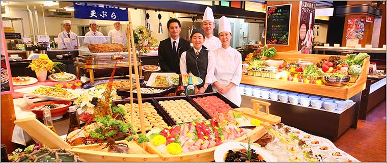 大江戸温泉物語 箕面観光ホテル バイキング