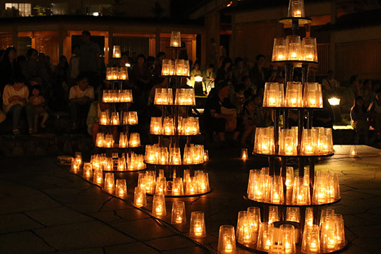 湯畑キャンドル「夢の灯り」