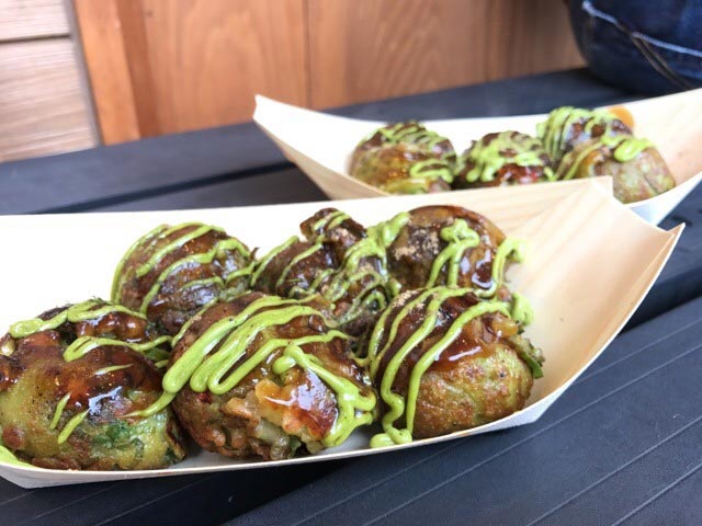 宇治抹茶たこ焼き（蛸Q）