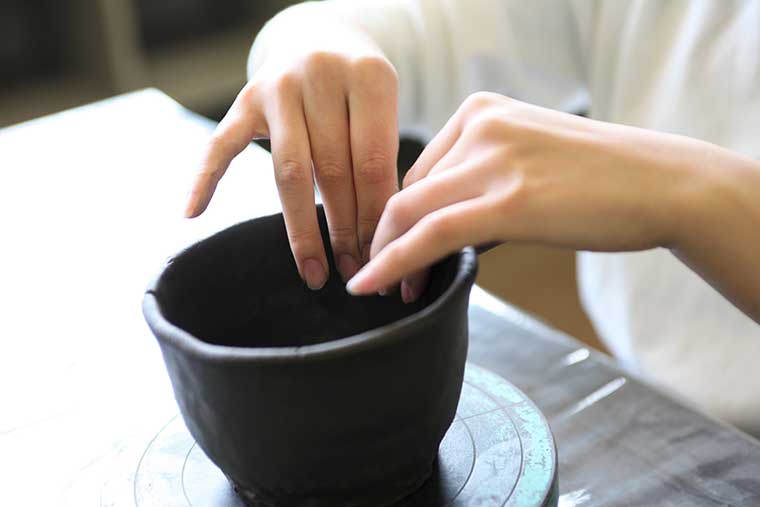 寒風陶芸会館 備前焼土ひねり