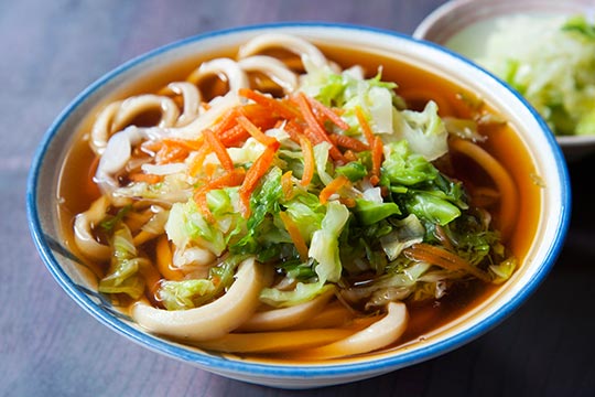 山梨の食（吉田うどん・ほうとう・鳥もつ煮）