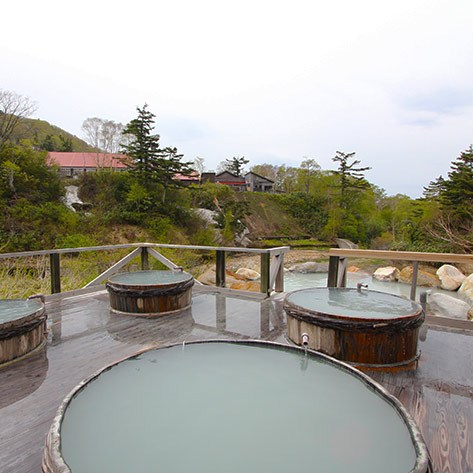 ふけの湯の樽風呂