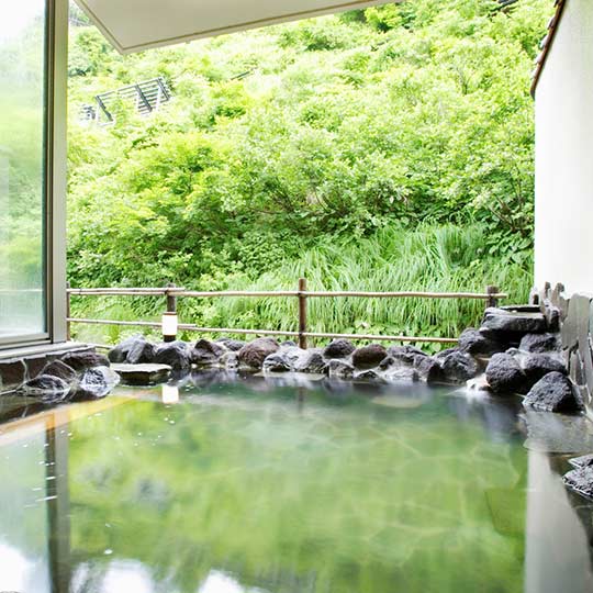 松之山温泉　酒の宿　玉城屋　露天風呂