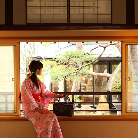 女性一人旅におすすめの温泉宿。湯田中温泉　華灯りの宿 加命の湯