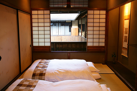 庵町家ステイ　美濃屋町　寝室