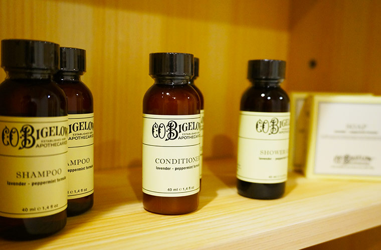 京の温所 岡崎のバスアメニティ