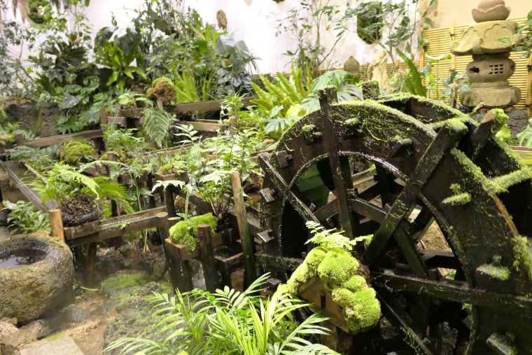石原和幸さんによってデザインされた苔の庭園