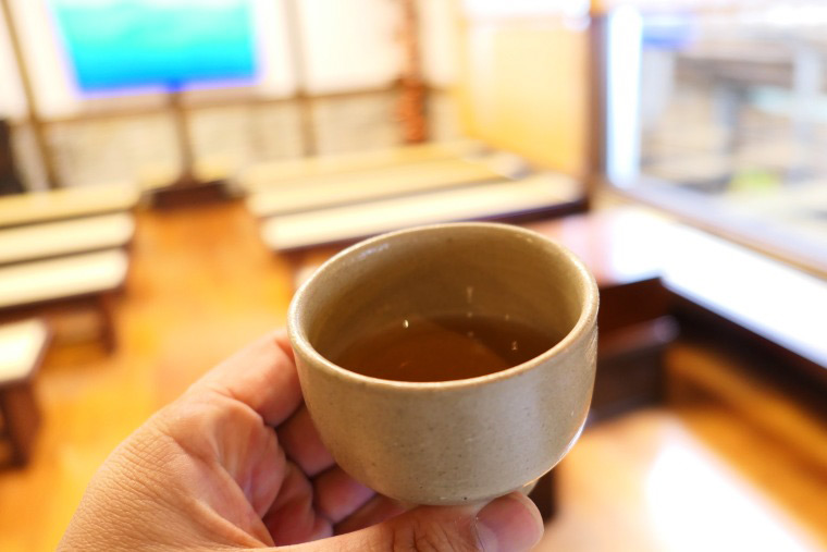 高麗人参茶の試飲