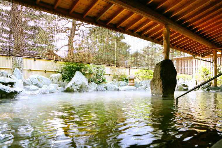 長楽園の男女別露天風呂