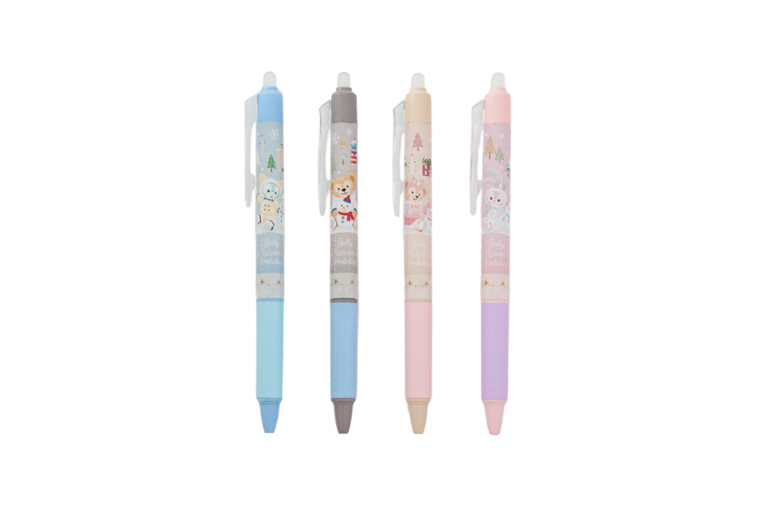 ダッフィー・クリスマス　ボールペン〈フリクションペン〉セット 