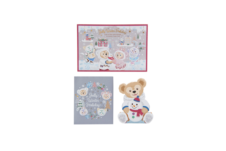 ダッフィー・クリスマス　ポストカードグリーティングカード付