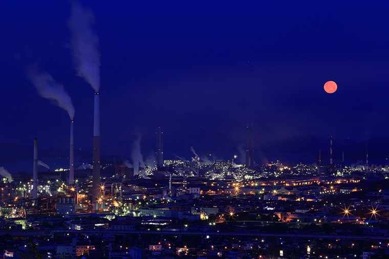 周南市の工場夜景