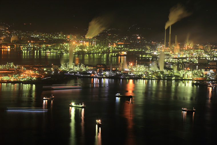 周南市の工場夜景