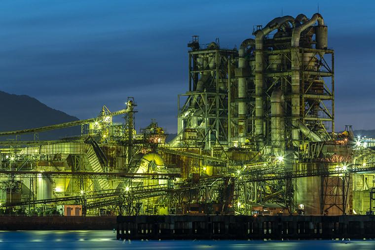 周南市の工場夜景