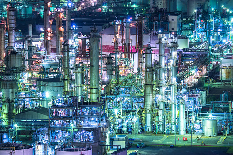 四日市市の工場夜景