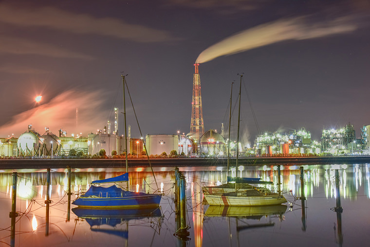 四日市市の工場夜景