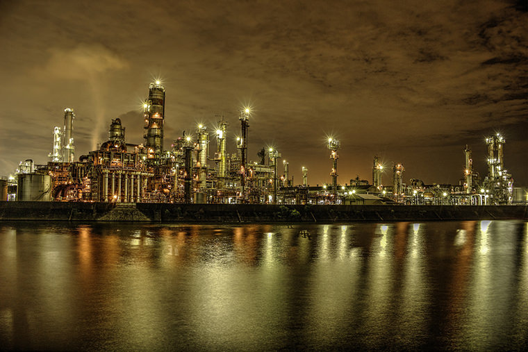 四日市市の工場夜景