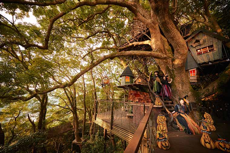 星野リゾート　リゾナーレ熱海「森の空中基地 くすくす～ハロウィン体験～」