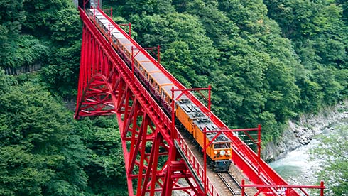 黒部峡谷トロッコ電車（黒部峡谷鉄道）