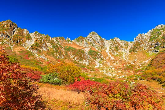 千畳敷カール~中央アルプス駒ケ岳ロープウェイ