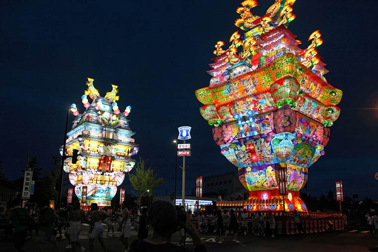 能代七夕 天空の不夜城