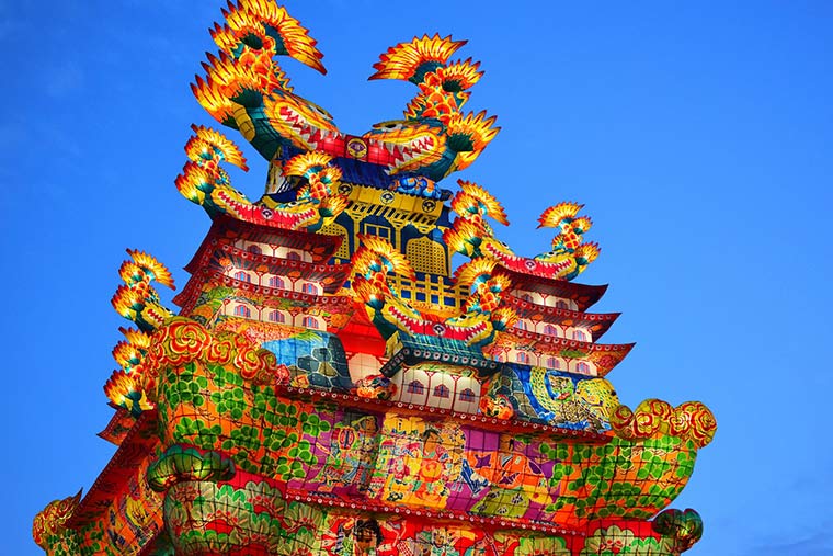 能代七夕 天空の不夜城