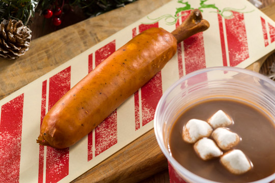 ホットカクテル　骨付きソーセージ