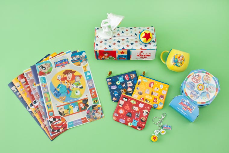 クリアホルダーセット、ティッシュボックスカバー、ポーチセット、マグ、ソフトキャンディ、キーチェーン